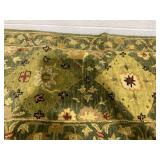 Safavieh Antiquity Savek 2 x 12 (ft) Tufted Wool Olive Rectangular Indoor Floral/Botanical Vintage Runner rug