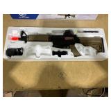 SOFT AIR USA Colt M4A1 M4 CQBR AEG Electric Airsoft Rifle with Adjustable Hop-Up, Dark Earth/Tan, 453 FPS