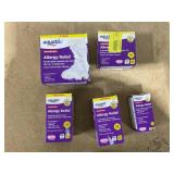 LOT OF 5 Equate Fexofenadine Hydrochloride USP Non-Drowsy Allergy Relief TabletS