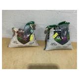 LOT OF 2 GroundSmart Premium Brown and Black Rubber Mulch Nuggets, 0.8 cu ft