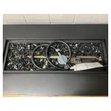 Better Homes & Gardens 42" Rectangle Gas Fire Pit, Black (Missing Tank Hideaway)