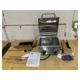 Expert Grill 2-Burner Tabletop Gas Grill, Stainless Steel, 13,000 BTUs