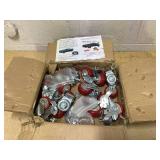 4 PCS 1500 lb. Capacity Heavy Duty Steel Hand Truck, Red