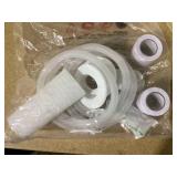 ROVSUN 25 Ft Mini Split Line Set, 1/4" & 3/8" O.D. Flared Copper Tubing Pipes & 3/8" Thickened PE Insulated Coil with Nuts & Installation Kit for Mini Split Air Conditioner & Heat Pump System
