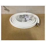 ROVSUN 25 Ft Mini Split Line Set, 1/4" & 3/8" O.D. Flared Copper Tubing Pipes & 3/8" Thickened PE Insulated Coil with Nuts & Installation Kit for Mini Split Air Conditioner & Heat Pump System