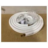 ROVSUN 25 Ft Mini Split Line Set, 1/4" & 3/8" O.D. Flared Copper Tubing Pipes & 3/8" Thickened PE Insulated Coil with Nuts & Installation Kit for Mini Split Air Conditioner & Heat Pump System