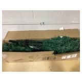 Costway 7Ft Pre-Lit PVC Hinged Christmas Tree 300 LED Lights Green
