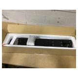 Costway Over the Toilet Bathroom Cabinet Floor Storage Organizer with Adjustable Shelves Black