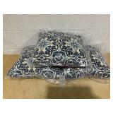 3 Decorative Pillows Hanover Medallion Navy Blue Indoor Throw Pillows