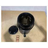 Insulated Beverage Dispenser, 12L/3.2gallon 304 thickened food-grade stainless steel Hot Drink Dispenser, Hot&Cold water urn with thermometer faucet for hot tea&coffee, cold milk, water, juice(Black)