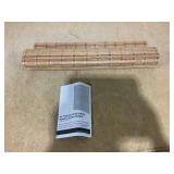 LazBlinds No Tools No Drill Cordless Bamboo Roman Shade, Light Filtering Window Treatment, Roll Up Bamboo Blind for Windows. Size 23