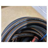 Giraffe Tools Garden Hose 100ft x 5/8", Water Hose Heavy Duty, Flexible, Lightweight Hybrid Hose with Swivel Handle, Male to Female Fittings, Burst 600 PSI