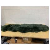 LLB Genuine Sheepskin Area Rug Fur Carpet Fluffy Shaggy Fur Rug for Living Room Kids Bedroom Real Sheepskin Throw Lambskin Aesthetic Rugs Sofa Mat Chair Seat Covers (Dark Green, 2 x 6 ft Sheepskin)