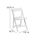 Qty 10 Hercules Folding Chair - Resin w/ 1,000LB Weight Capacity Event Chair.  All chairs have been meticulously maintained and you could use these at any high end event.