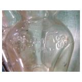 6 Vintage Cream Top Milk Bottles in Wire Milk Bottle Carrier