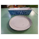 Vintage Blue and White Swirl Graniteware Pieces