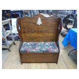 Rustic Wooden Entry Bench