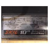 Skil 10" Variable Speed Band Saw Mounted on Cabinet