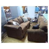 2 Brown Couches