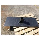 Skid Plate with Receiver for Skid Steer