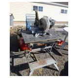 Genesis Miter Saw and Workmate Table Vice.