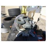 Genesis Miter Saw and Workmate Table Vice.