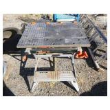 Genesis Miter Saw and Workmate Table Vice.