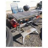 Genesis Miter Saw and Workmate Table Vice.