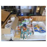 Assorted Light Bulbs and Recess Lighting Trim