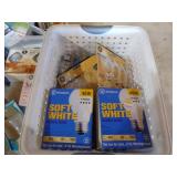 Assorted Light Bulbs and Recess Lighting Trim