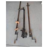 Vintage Wood Clamps & Unknown Vintage Metal Part