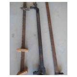 Vintage Wood Clamps & Unknown Vintage Metal Part