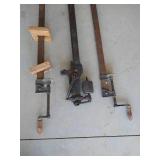 Vintage Wood Clamps & Unknown Vintage Metal Part