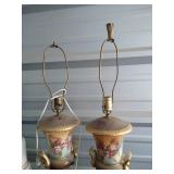(2) Pairs of Vintage Lamps