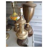 Large Lot of Vintage Lamps & Table