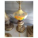 Large Lot of Vintage Lamps & Table