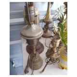 Large Lot of Vintage Lamps & Table