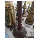 Large Lot of Vintage Lamps & Table
