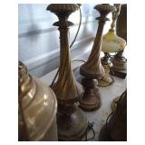 Large Lot of Vintage Lamps & Table
