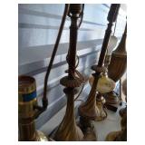 Large Lot of Vintage Lamps & Table