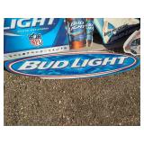 (4) Metal Budweiser Signs