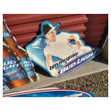 (4) Metal Budweiser Signs