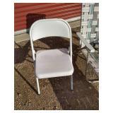 Chair Lot - Patio Lounge Chair & (2) Folding Metal Chairs
