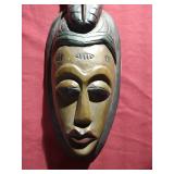 Large Wood Traditional Asian Mask