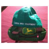 (2) John Deere Caps