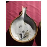 (2) Beautiful Mexican Hand-Made Pottery Dishes