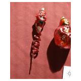 (3) Christopher Radko Hand-Blown Glass Halloween Ornaments