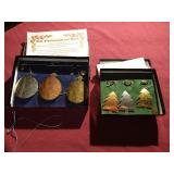 (2) Sets of Badman Designs Limited Edition Christmas Ornaments - 1997 & 1998