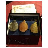 (2) Sets of Badman Designs Limited Edition Christmas Ornaments - 1997 & 1998