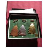 (2) Sets of Badman Designs Limited Edition Christmas Ornaments - 1997 & 1998